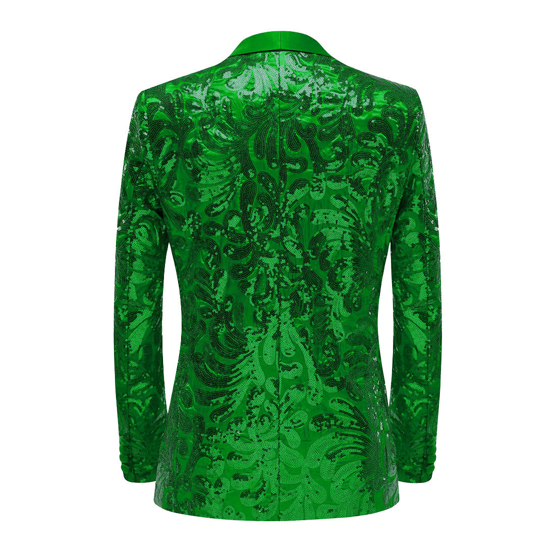 Men's 2 Pieces Sequin Floral Pattern Tuxedo