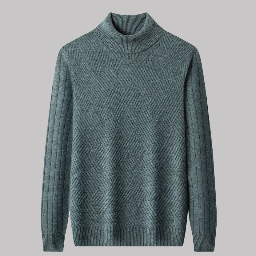 Men's Wool Cashmere Turtleneck Sweater
