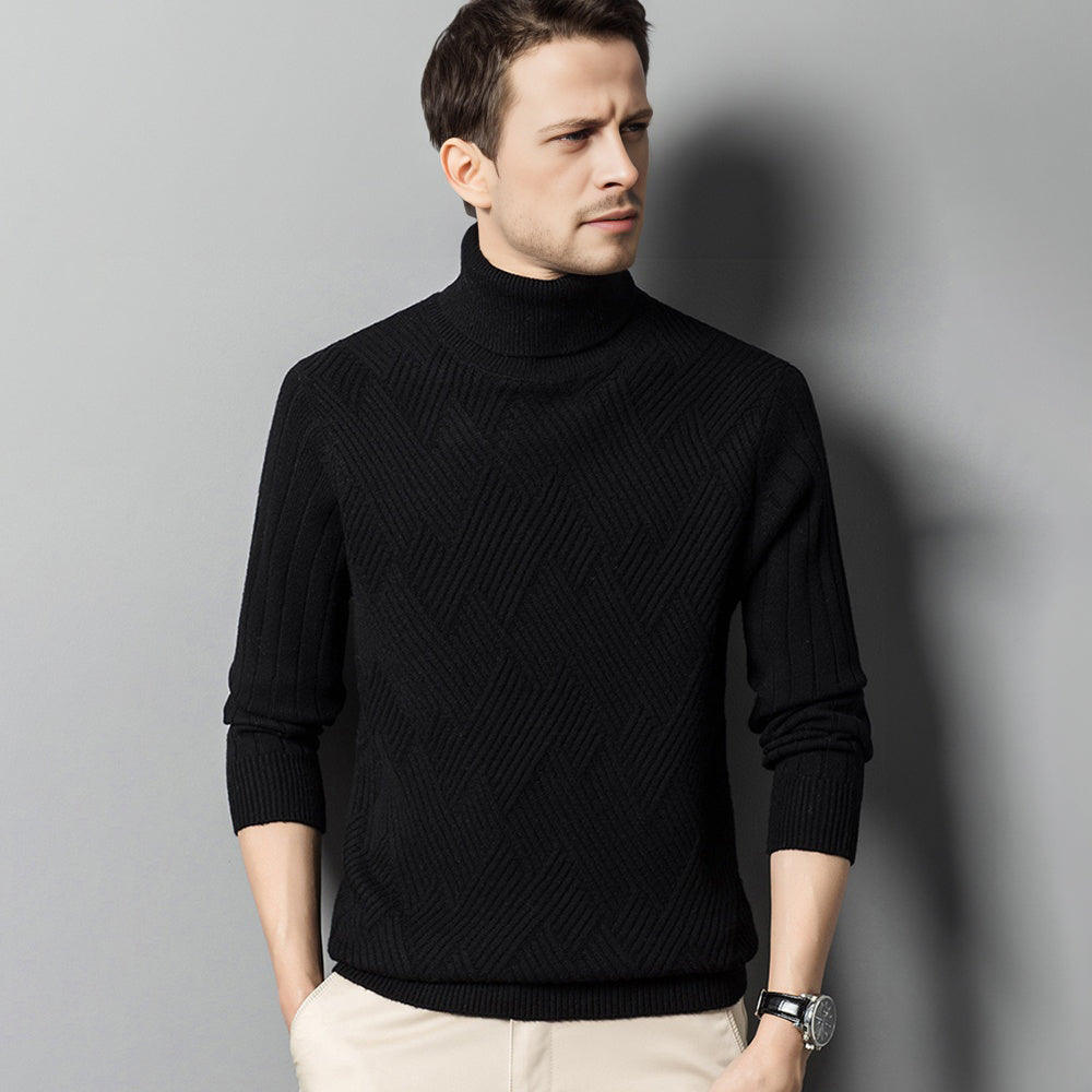 Men's Wool Cashmere Turtleneck Sweater