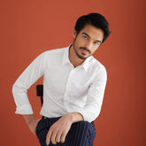 Men's Non-Ironing Easy-Care Slim Fit Long Sleeve Thin Shirt Business Dress Shirt