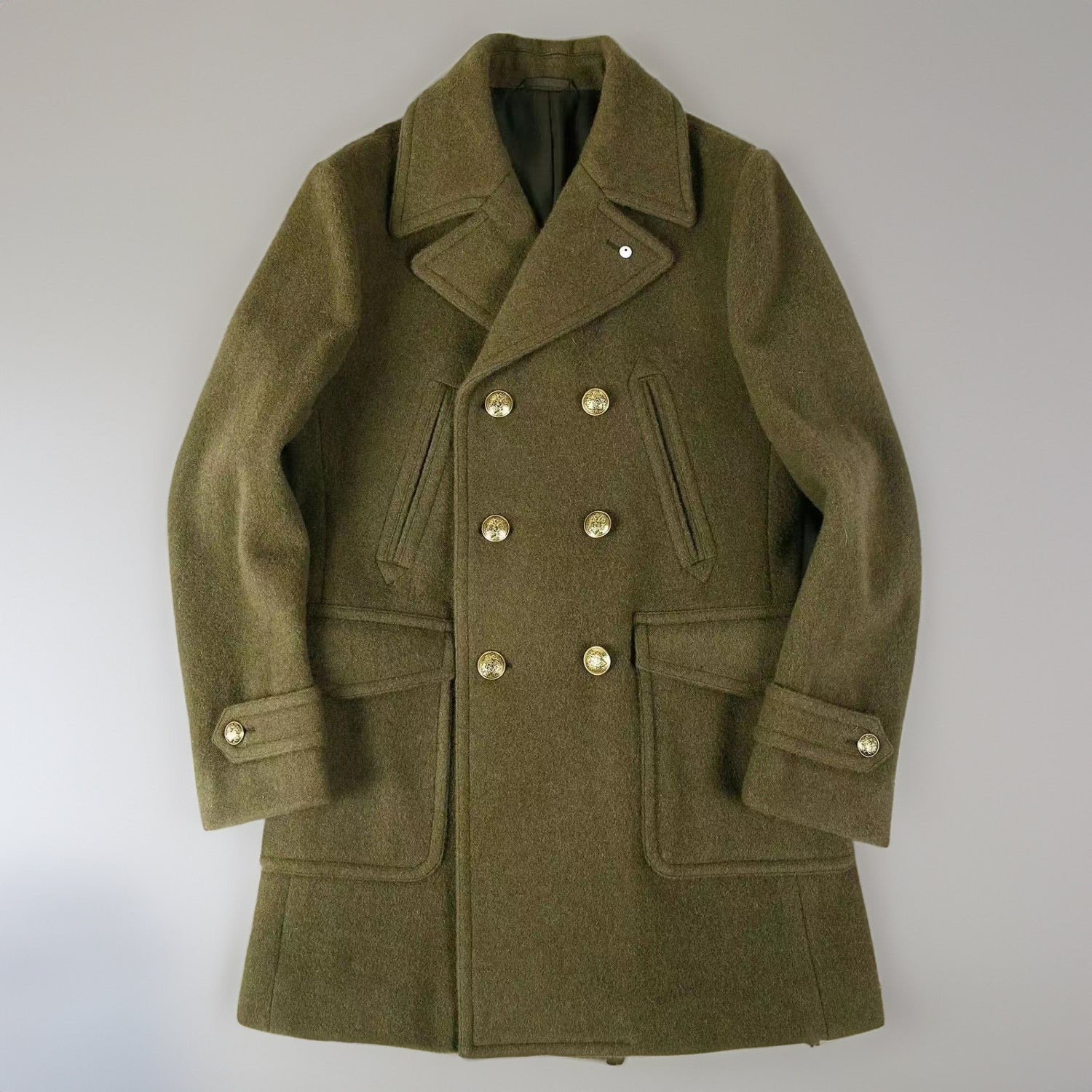 Casual Double Breasted Pea Coat