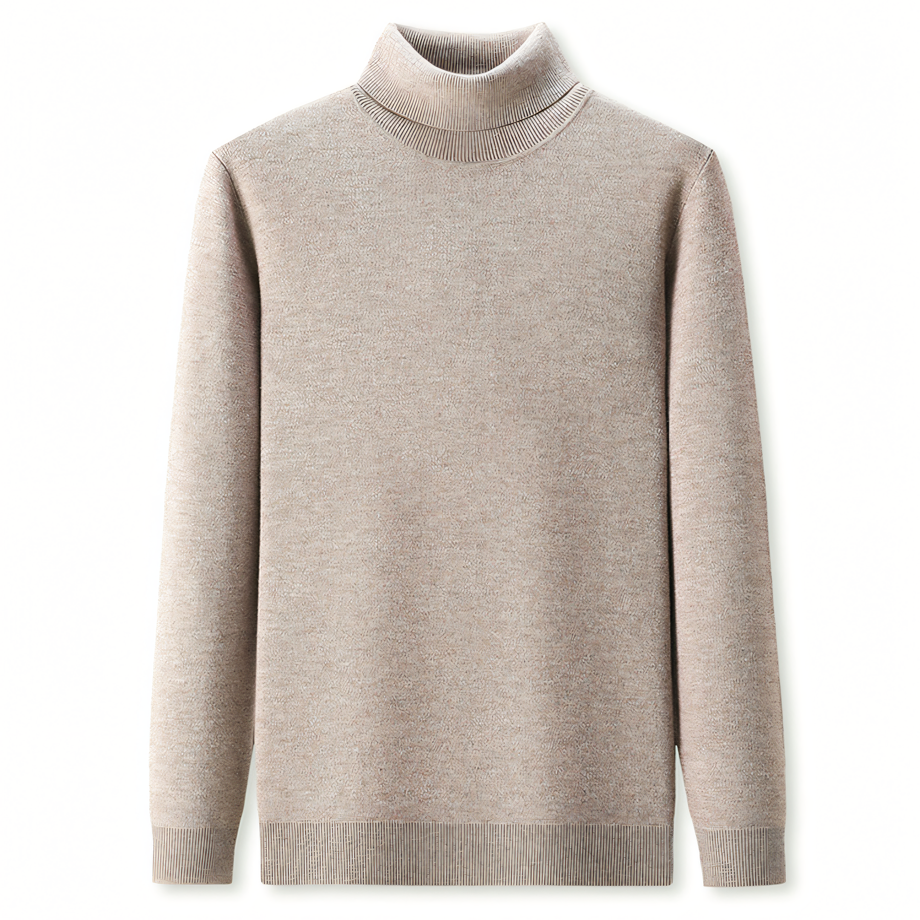 Men's Classic Wool Cashmere Soft Turtleneck Sweater