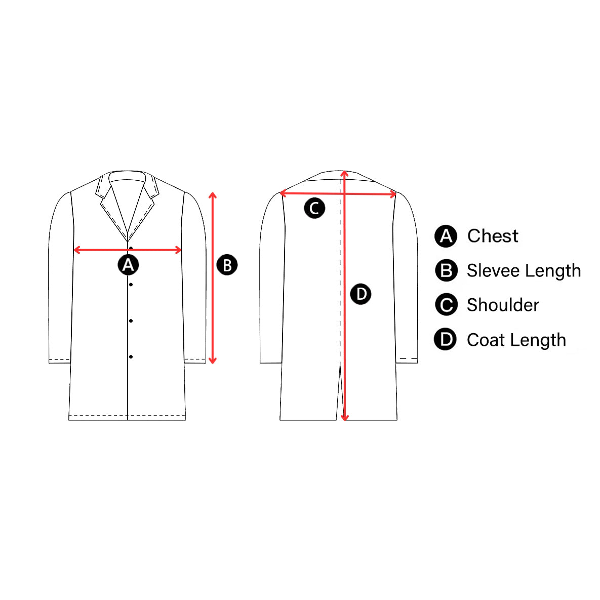 Casual Double Breasted Pea Coat
