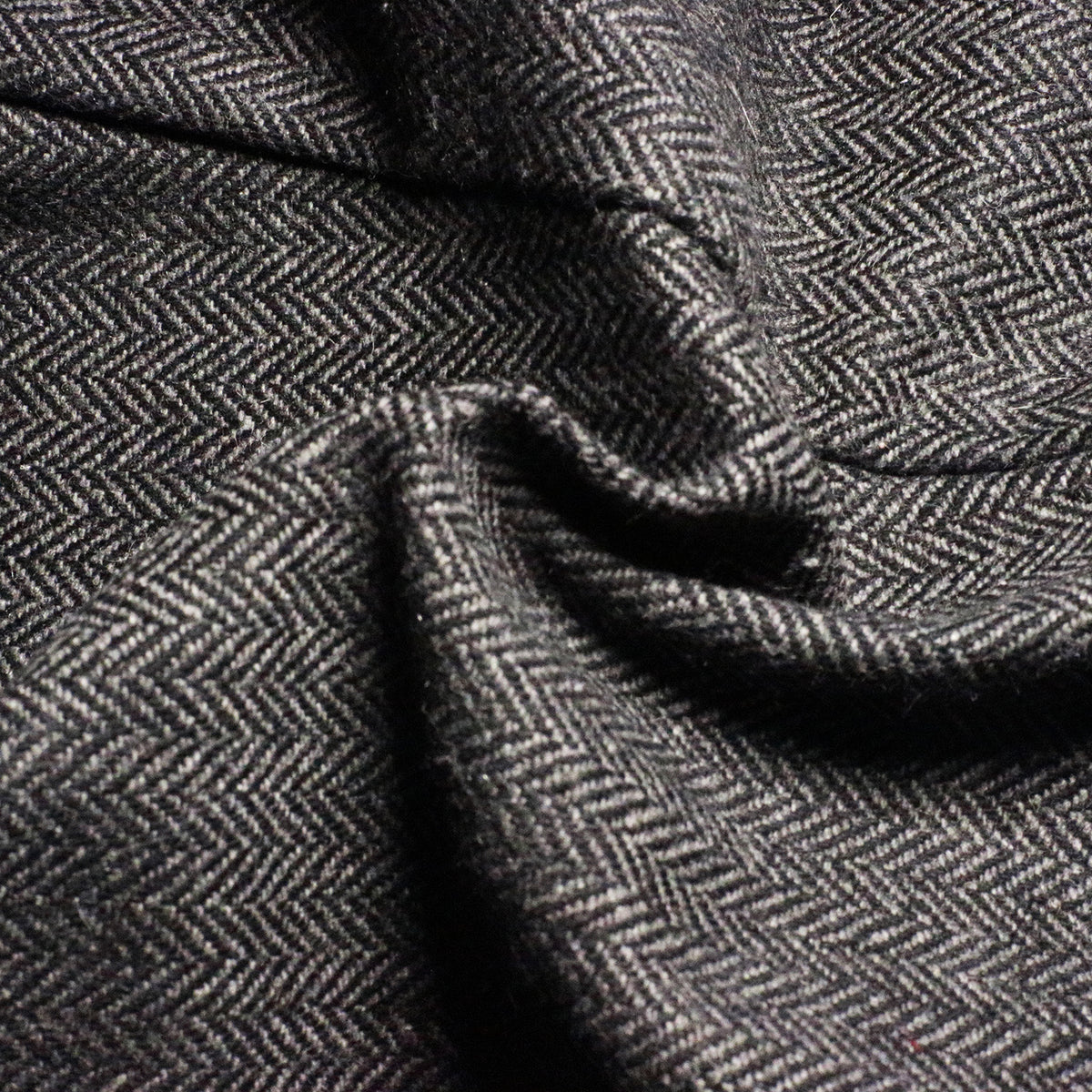 3 Piece Grey Retro Herringbone Tweed Notch Lapel Suit