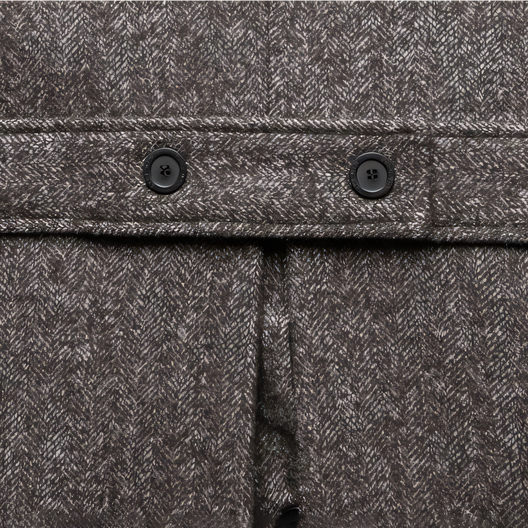 Men's Vintage Tweed Herringbone Double Breasted Long Overcoat