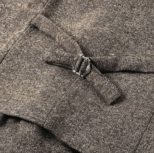 Men's Wool Tweed Herringbone Vintage Waistcoat