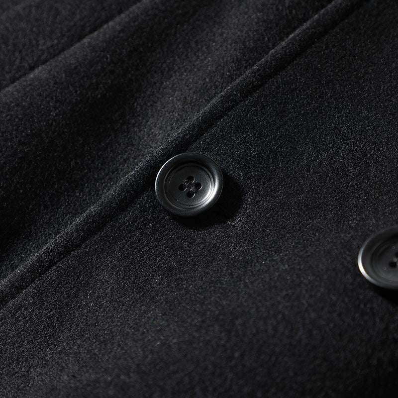 Vintage Slim Fit Double Breasted Pea Coat
