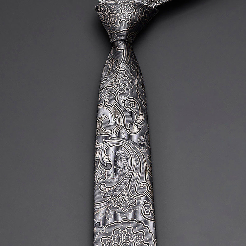 Men's Silk Vintage Style Floral Necktie