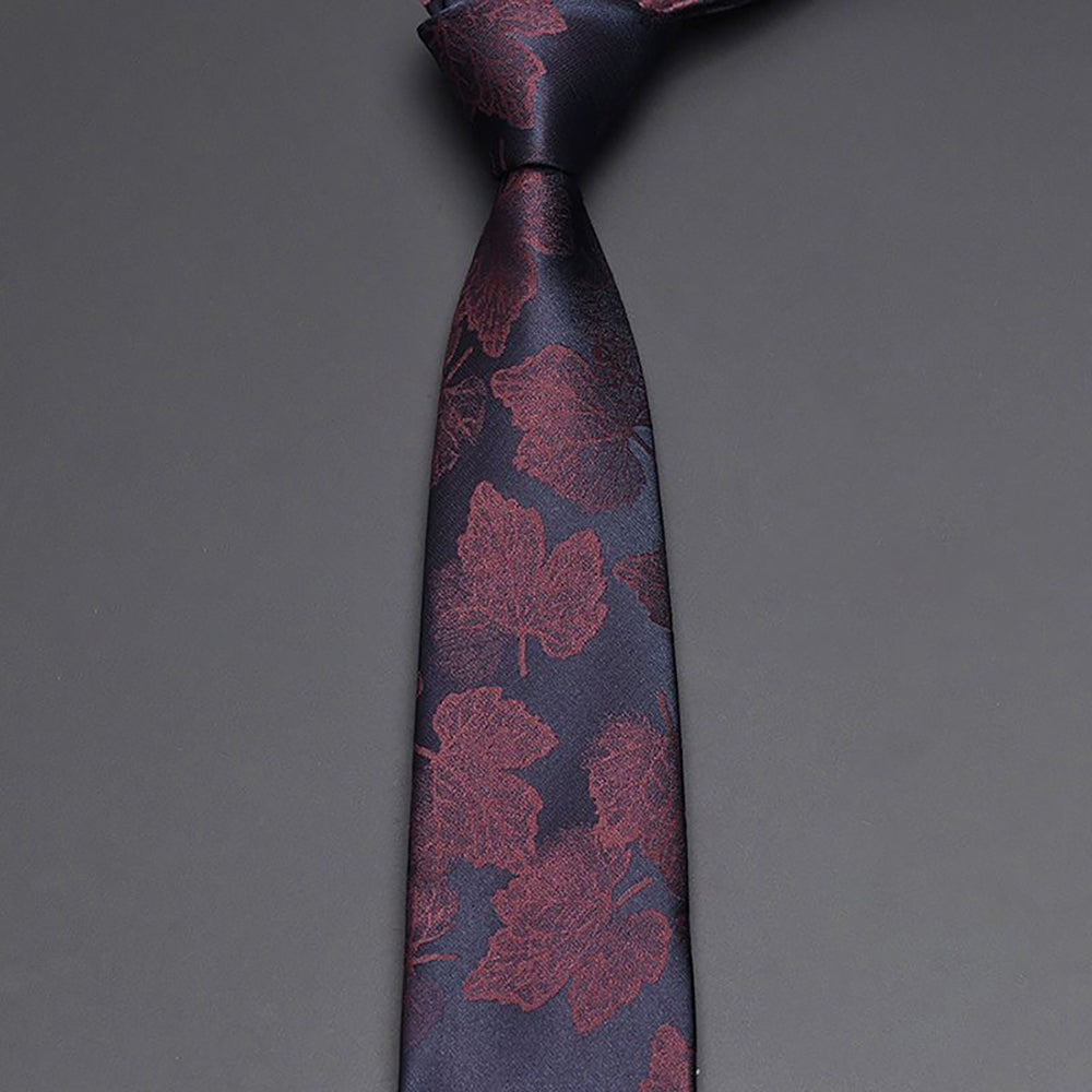 Men's Silk Vintage Style Floral Necktie