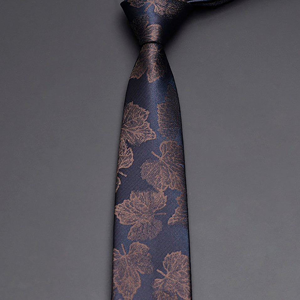 Men's Silk Vintage Style Floral Necktie