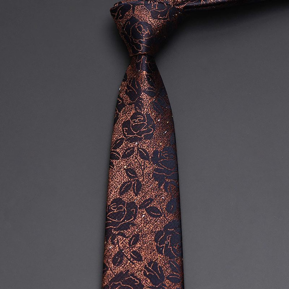Men's Silk Vintage Style Floral Necktie
