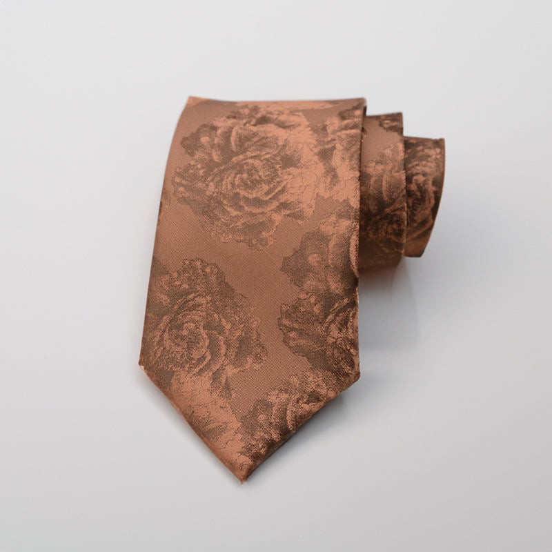 Silk Vintage Style Floral Necktie