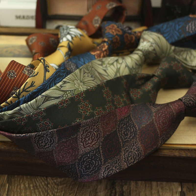 Men's Vintage Style Fashion Floral Necktie