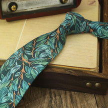 Men's Vintage Style Fashion Floral Necktie