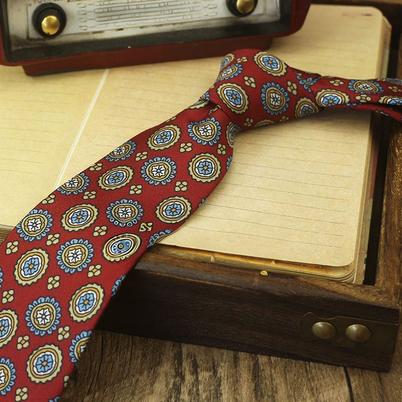 Men's Vintage Style Fashion Floral Necktie