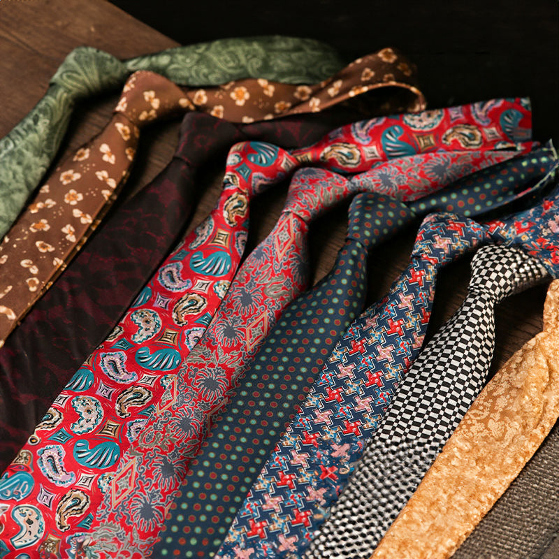 Men's Retro Style Fashion Floral Necktie