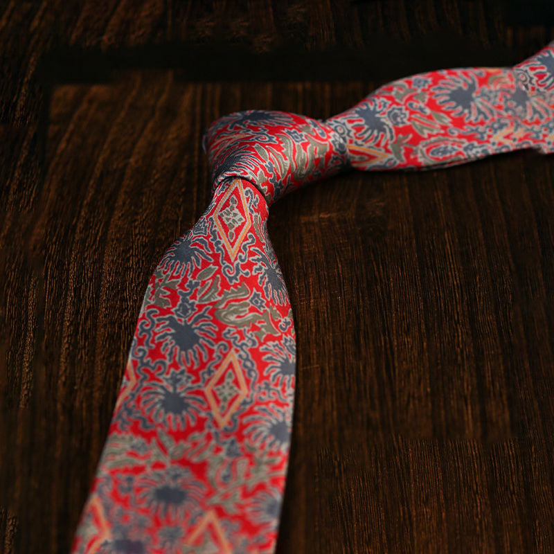 Men's Retro Style Fashion Floral Necktie