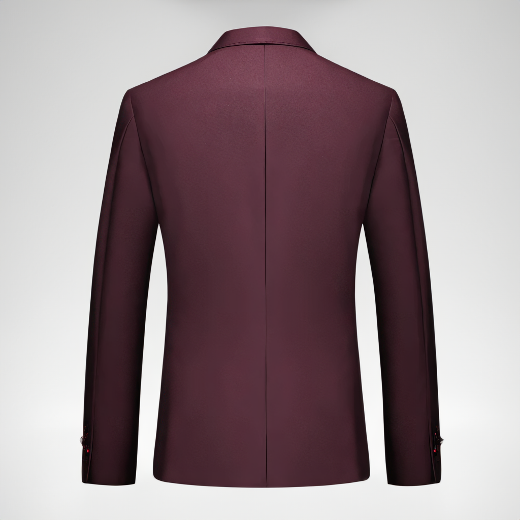 Men's 3 Pieces Suit Slim Fit Peak Lapel Burgundy Wedding Tuxedo