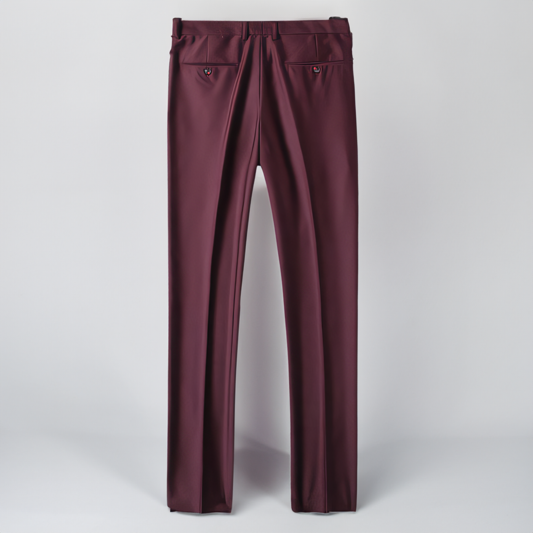 Men's 3 Pieces Suit Slim Fit Peak Lapel Burgundy Wedding Tuxedo
