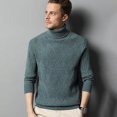 Men's Wool Cashmere Turtleneck Sweater