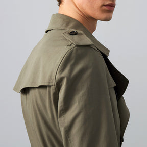 Men's Double Breasted Belted Trench Coat