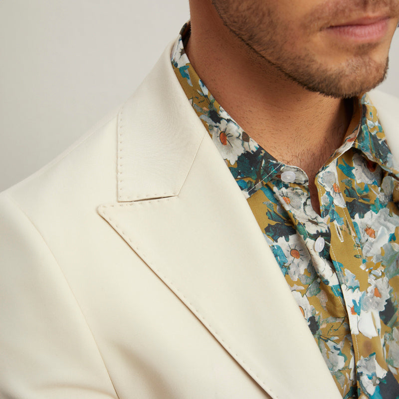 Wide Notch Lapel Collar 2 pieces Tuxedo Wedding Holiday Gentleman Suit
