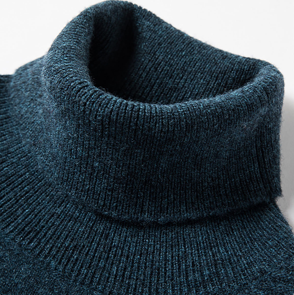 Men's Slim Fit Wool Cashmere Soft Turtleneck Sweater