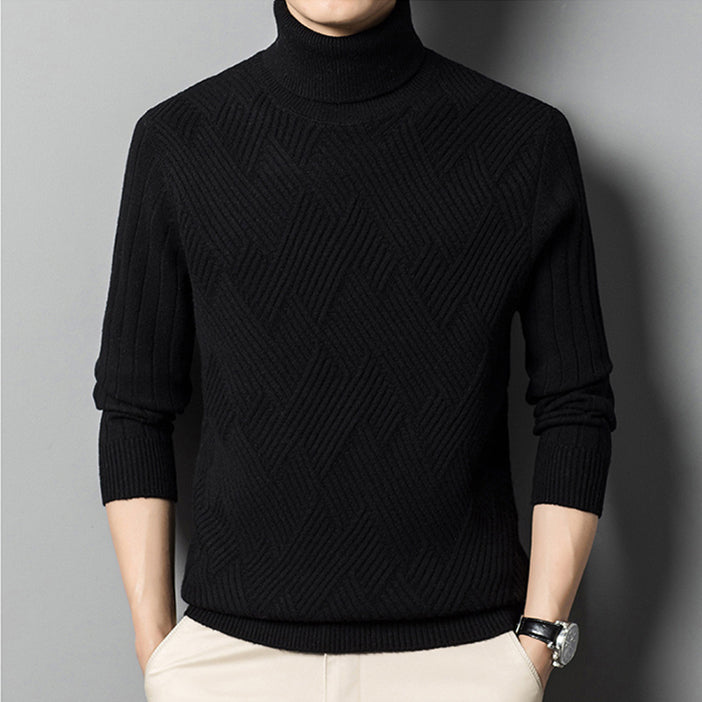 Men's Wool Cashmere Turtleneck Sweater