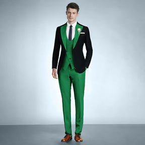 Men's Slim Fit 3 Pieces Notch Lapel Event Tuxedo Suit