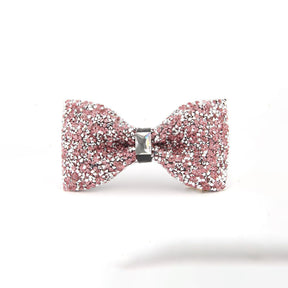 Rhinestone Bow Ties for Men Pre-Tied Sequin Diamond Neckties