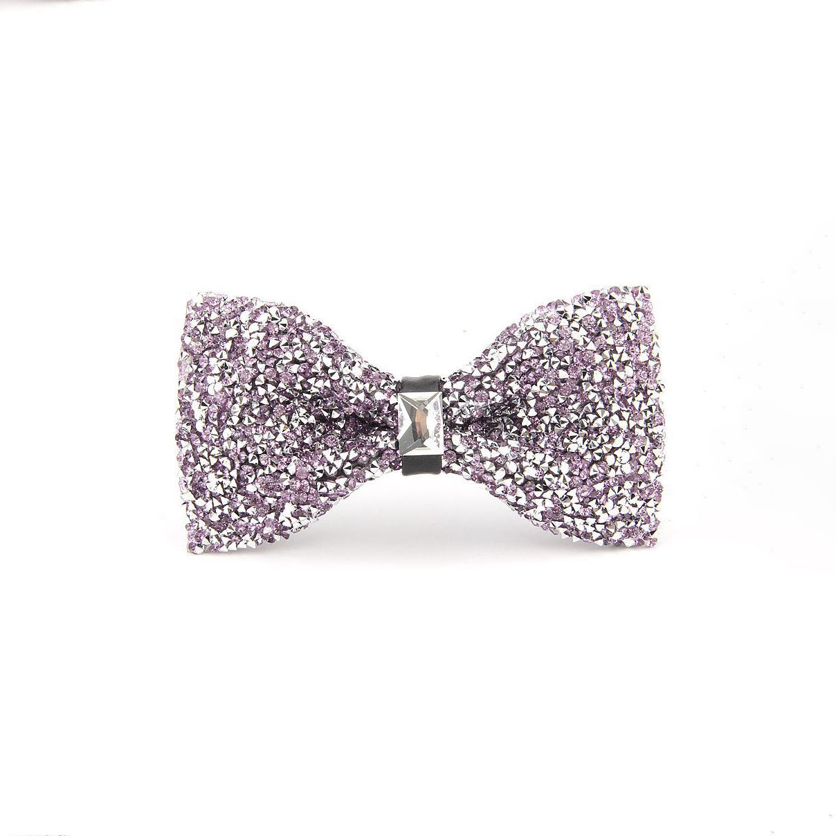 Rhinestone Bow Ties for Men Pre-Tied Sequin Diamond Neckties