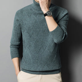 Men's Wool Cashmere Turtleneck Sweater