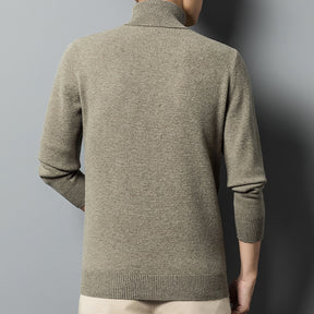 Men's Slim Fit Wool Cashmere Soft Turtleneck Sweater