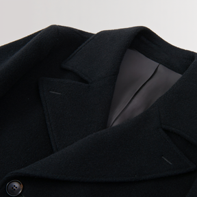 Retro Slim Fit Double Breasted Pea Coat