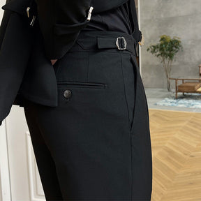 Men's 3 Pieces Formal Slim Fit Black Notch Lapel Tuxedos