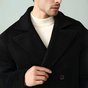 Retro Slim Fit Double Breasted Pea Coat