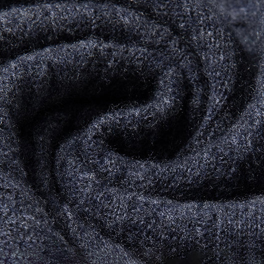 Men's Wool Cashmere Mock-Neck Texture Sweater