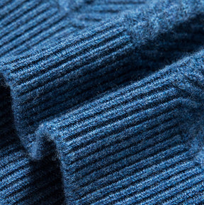 Men's Wool Cashmere Turtleneck Roll Neck Sweater