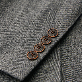 Vintage Herringbone Tweed Suit