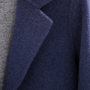Men's Mid-Length Thickened Wool Overcoat