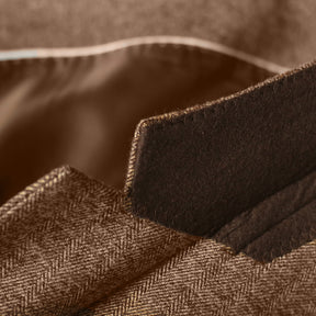 3 Piece Herringbone Tweed Notch Lapel Suit