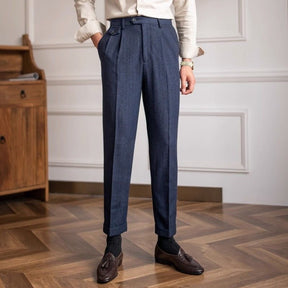 Men's Vintage Herringbone Tweed Pants