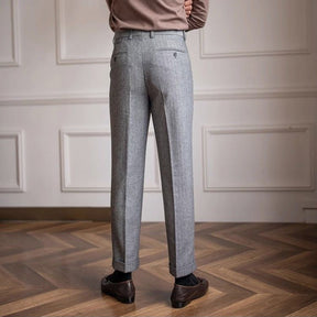 Men's Vintage Herringbone Tweed Pants