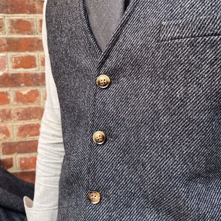 Men's Wool Tweed Thickened Waistcoat