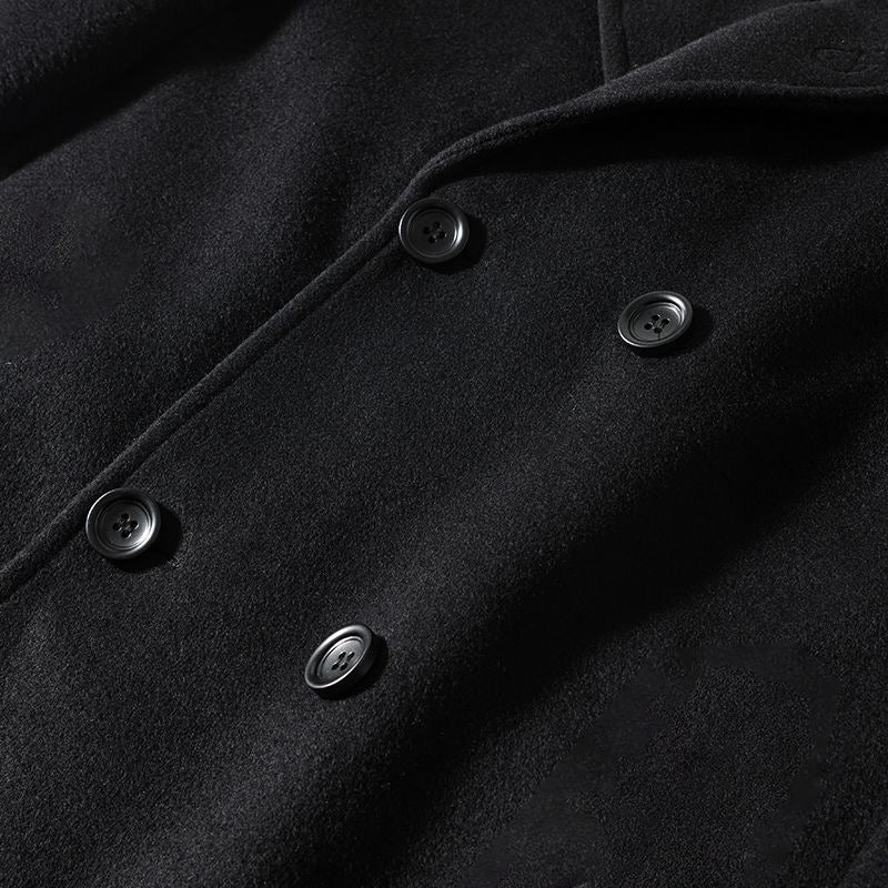 Vintage Slim Fit Double Breasted Pea Coat