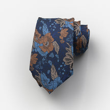 Silk Vintage Style Floral Necktie