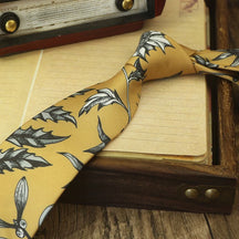 Men's Vintage Style Fashion Floral Necktie