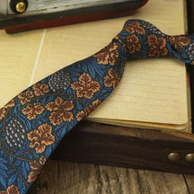 Men's Vintage Style Fashion Floral Necktie