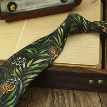 Men's Vintage Style Fashion Floral Necktie