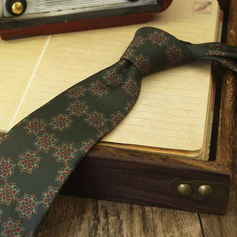 Men's Vintage Style Fashion Floral Necktie